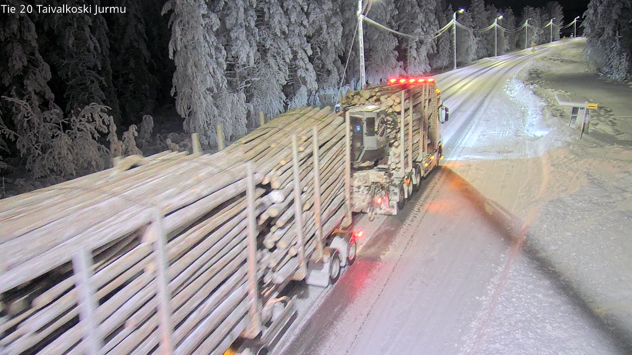Kelikamerat Kuva Tie 20 Taivalkoski, Jurmu, Taivalkoski, Pohjois-Pohjanmaa