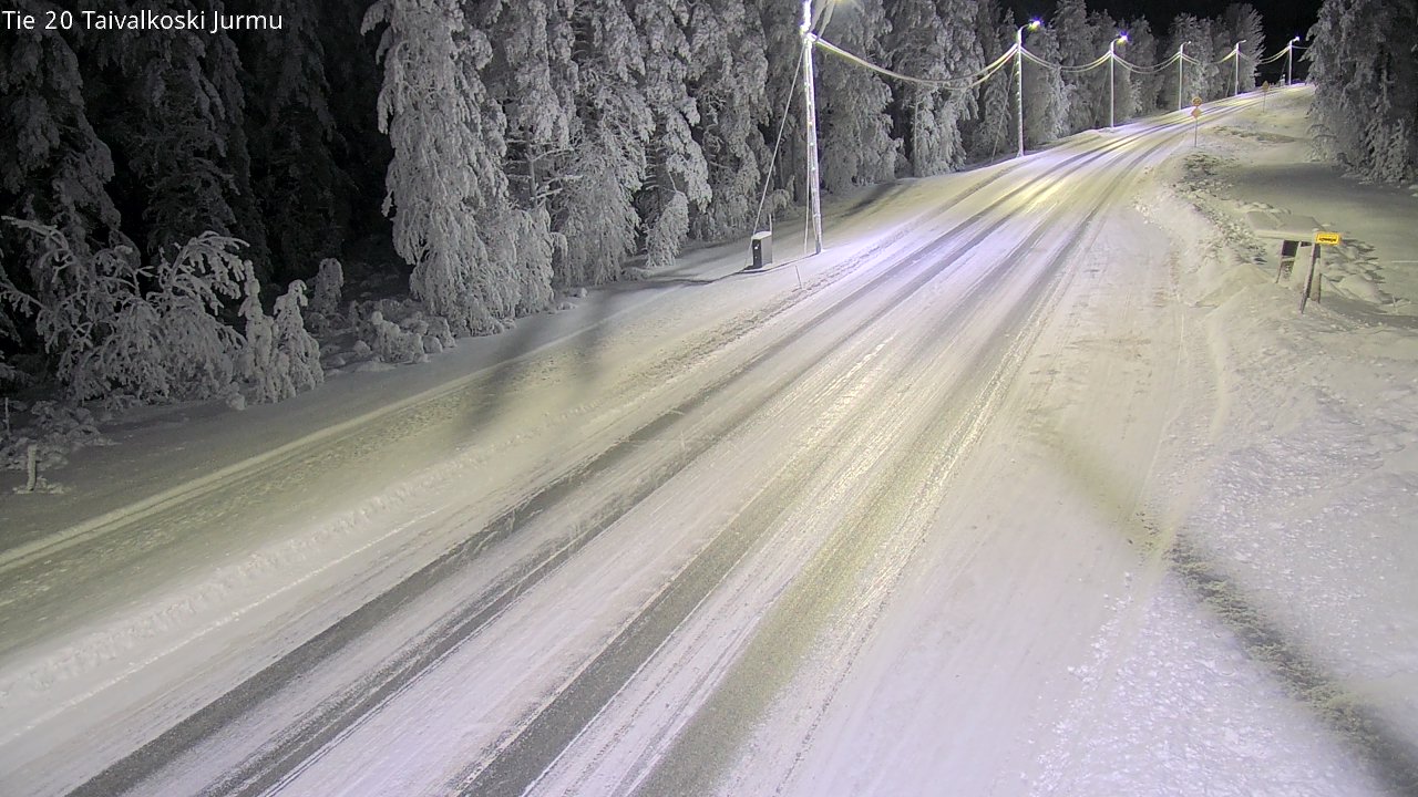 Kelikamerat Kuva Tie 20 Taivalkoski, Jurmu, Taivalkoski, Pohjois-Pohjanmaa