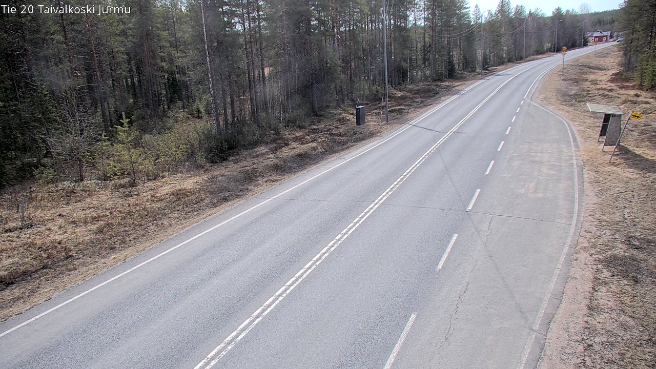 Weather Camera Image Väg 20 Taivalkoski, Jurmu, Taivalkoski, Pohjois-Pohjanmaa