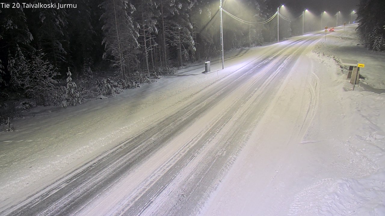 Weather Camera Image Väg 20 Taivalkoski, Jurmu, Taivalkoski, Pohjois-Pohjanmaa
