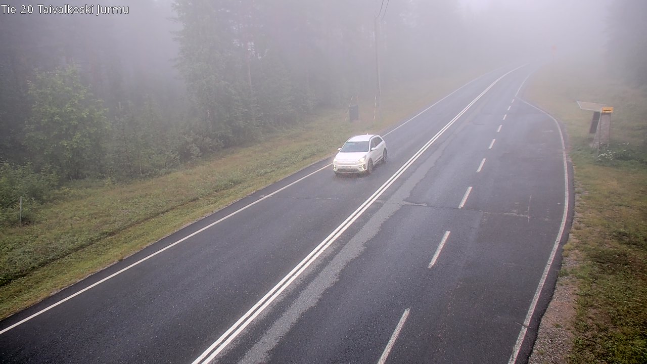 Weather Camera Image Road 20 Taivalkoski, Jurmu, Taivalkoski, Pohjois-Pohjanmaa