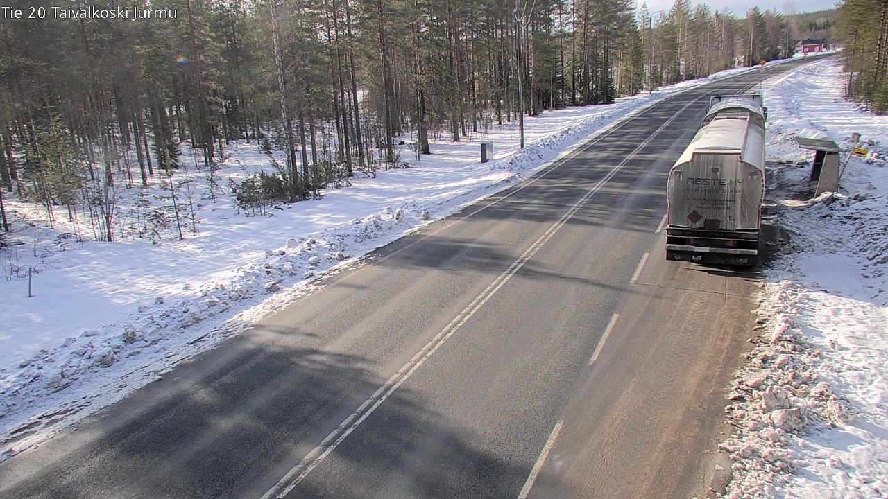 Weather Camera Image Väg 20 Taivalkoski, Jurmu, Taivalkoski, Pohjois-Pohjanmaa