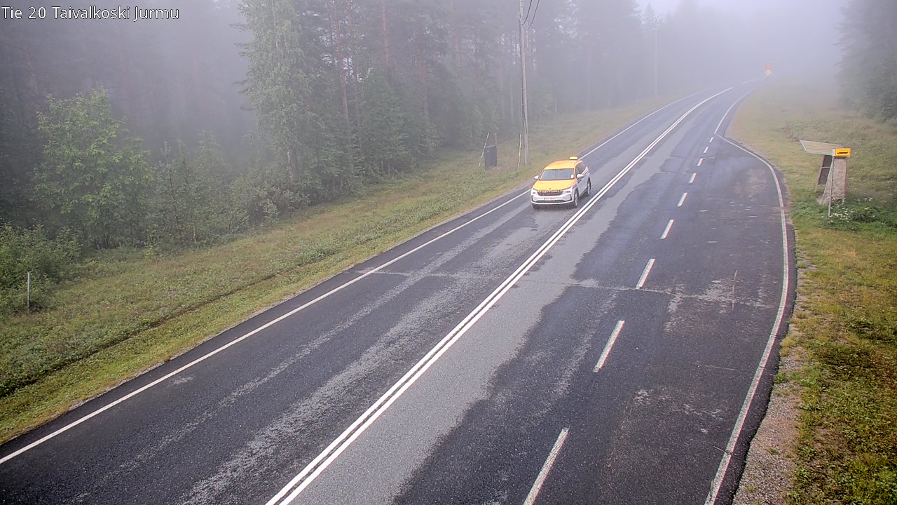 Weather Camera Image Väg 20 Taivalkoski, Jurmu, Taivalkoski, Pohjois-Pohjanmaa