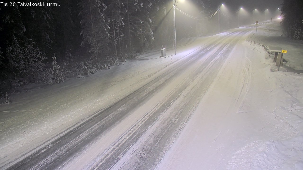 Weather Camera Image Väg 20 Taivalkoski, Jurmu, Taivalkoski, Pohjois-Pohjanmaa