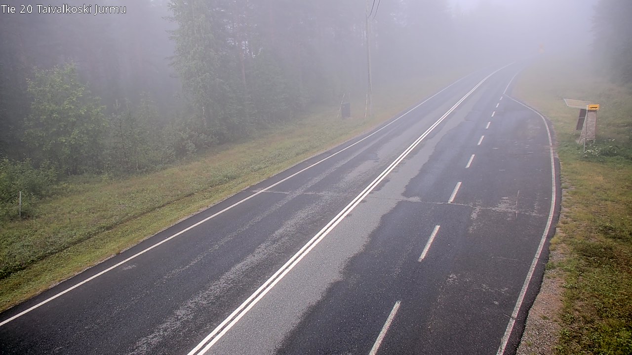Weather Camera Image Väg 20 Taivalkoski, Jurmu, Taivalkoski, Pohjois-Pohjanmaa