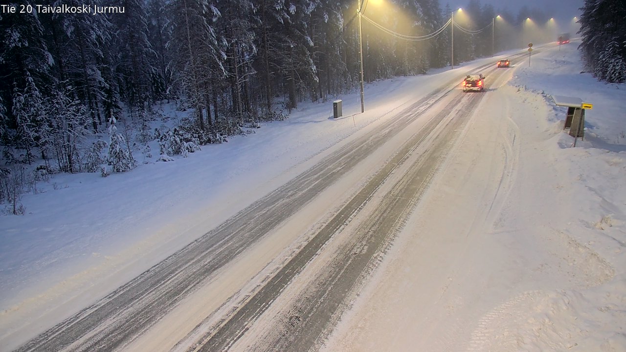 Weather Camera Image Road 20 Taivalkoski, Jurmu, Taivalkoski, Pohjois-Pohjanmaa