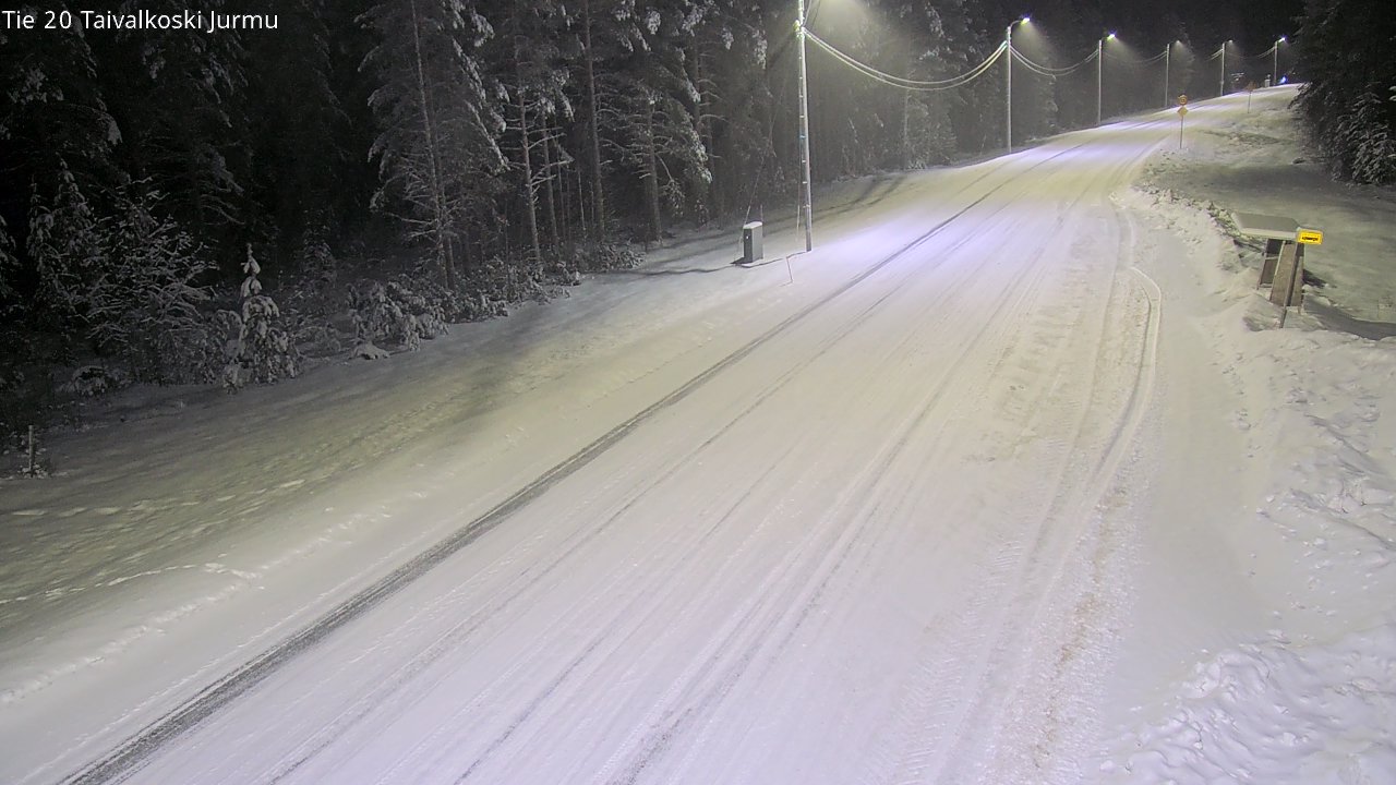 Weather Camera Image Road 20 Taivalkoski, Jurmu, Taivalkoski, Pohjois-Pohjanmaa