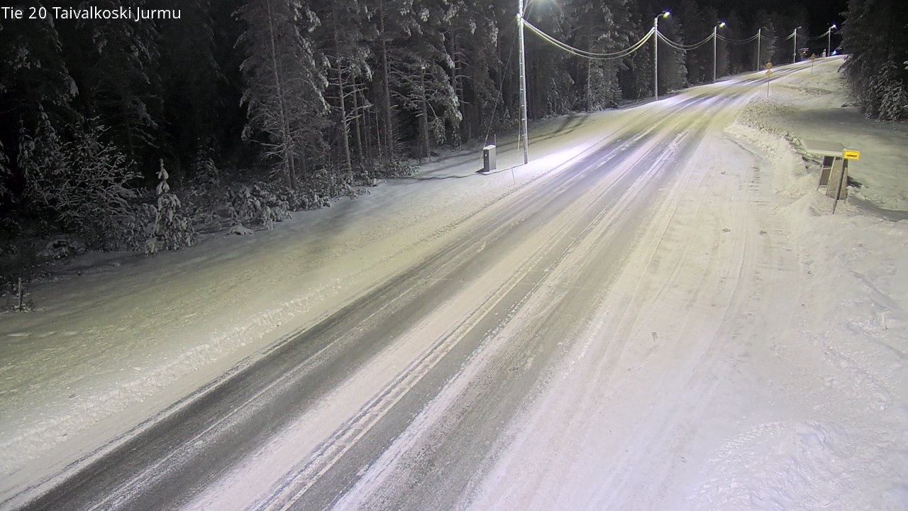 Weather Camera Image Väg 20 Taivalkoski, Jurmu, Taivalkoski, Pohjois-Pohjanmaa