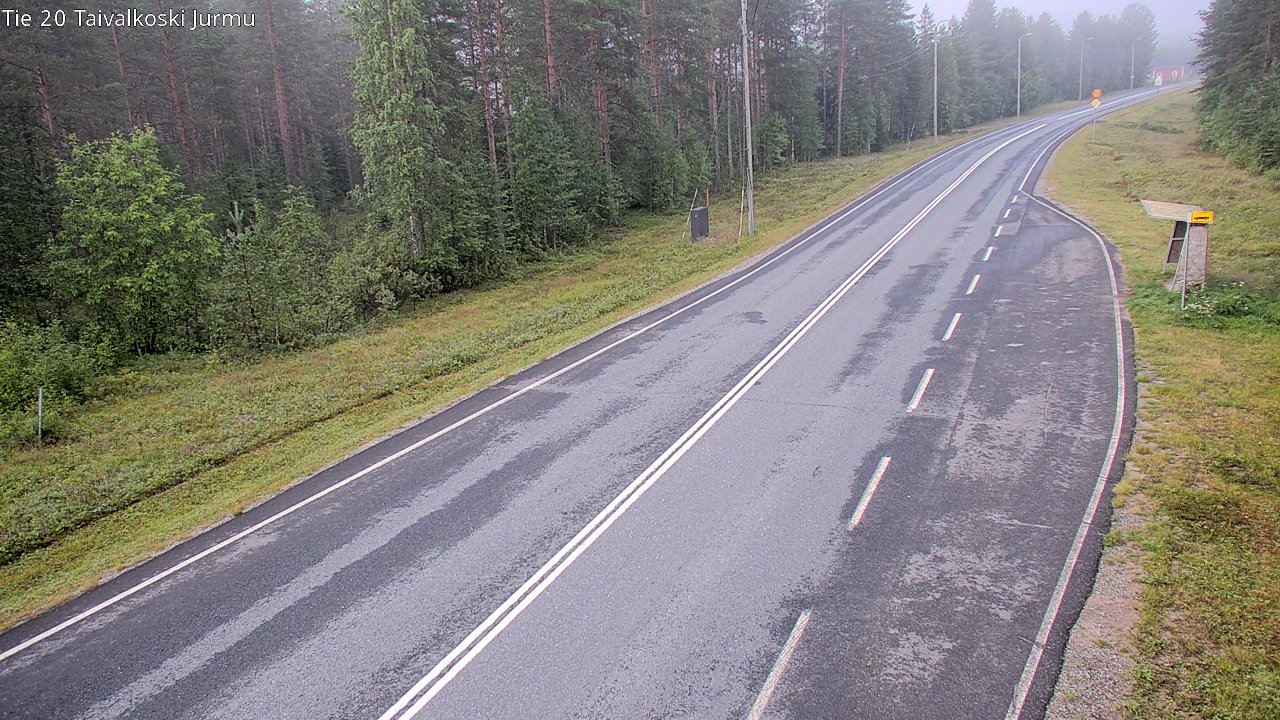 Weather Camera Image Väg 20 Taivalkoski, Jurmu, Taivalkoski, Pohjois-Pohjanmaa