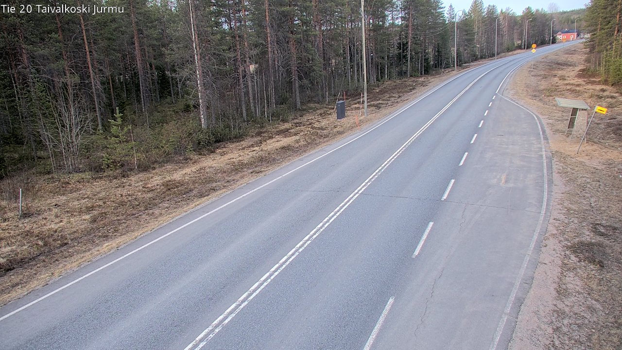 Weather Camera Image Väg 20 Taivalkoski, Jurmu, Taivalkoski, Pohjois-Pohjanmaa
