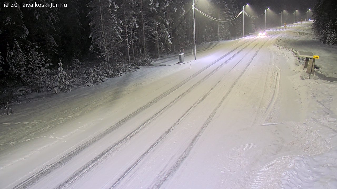 Weather Camera Image Road 20 Taivalkoski, Jurmu, Taivalkoski, Pohjois-Pohjanmaa