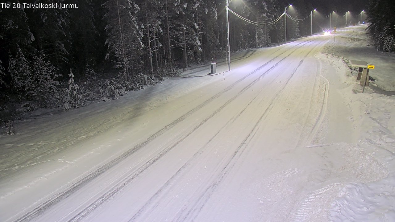 Weather Camera Image Road 20 Taivalkoski, Jurmu, Taivalkoski, Pohjois-Pohjanmaa