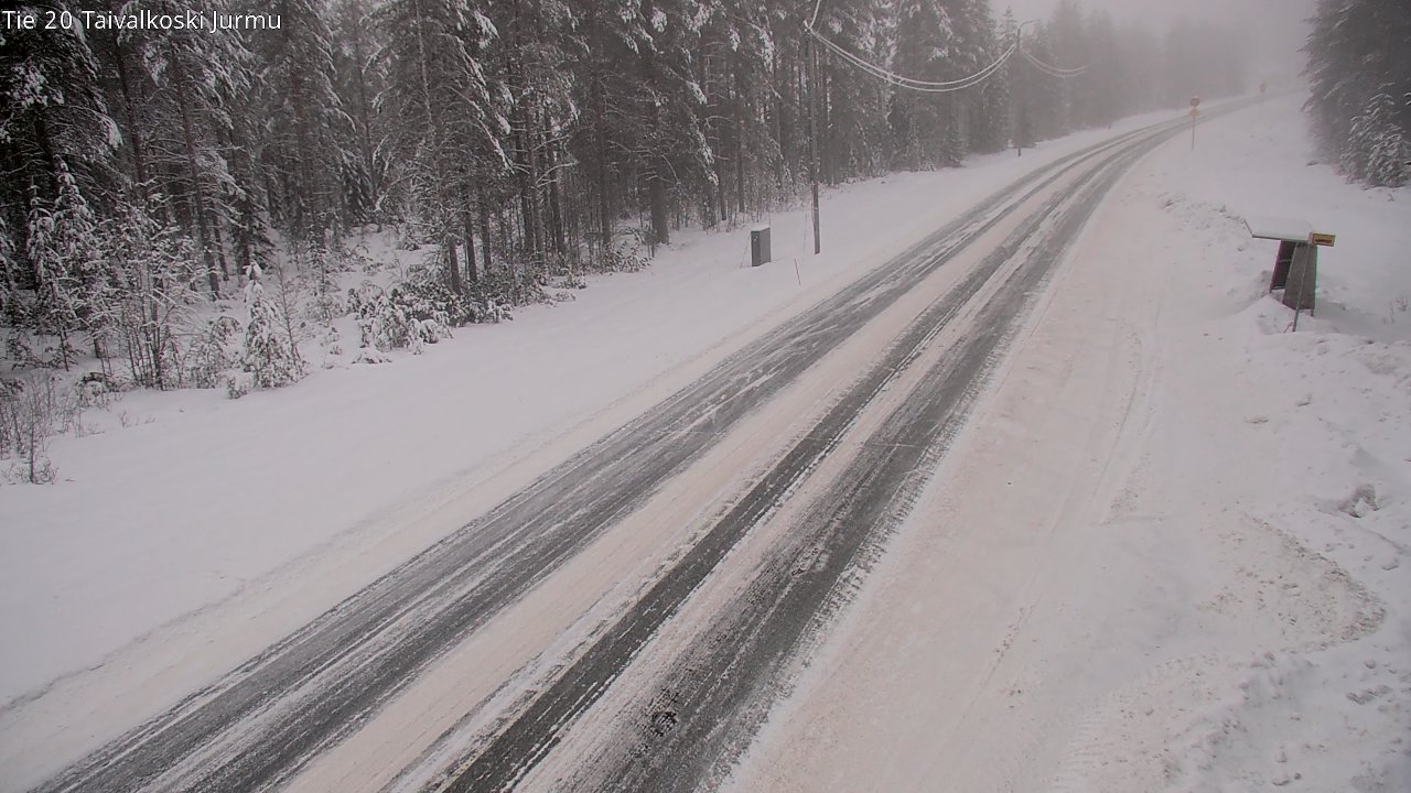 Weather Camera Image Väg 20 Taivalkoski, Jurmu, Taivalkoski, Pohjois-Pohjanmaa