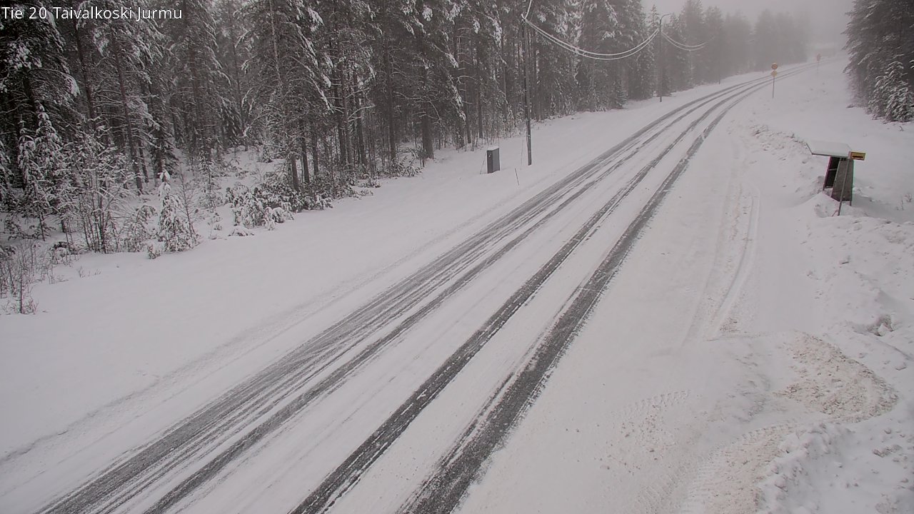 Weather Camera Image Road 20 Taivalkoski, Jurmu, Taivalkoski, Pohjois-Pohjanmaa