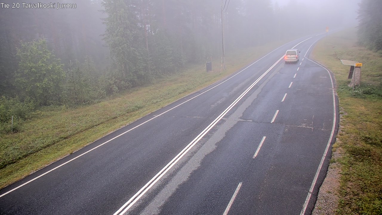 Weather Camera Image Väg 20 Taivalkoski, Jurmu, Taivalkoski, Pohjois-Pohjanmaa