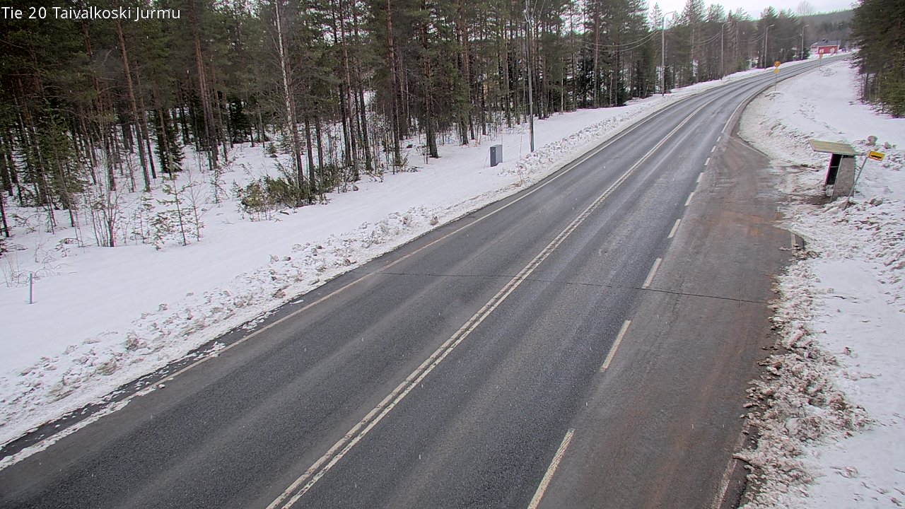 Weather Camera Image Väg 20 Taivalkoski, Jurmu, Taivalkoski, Pohjois-Pohjanmaa