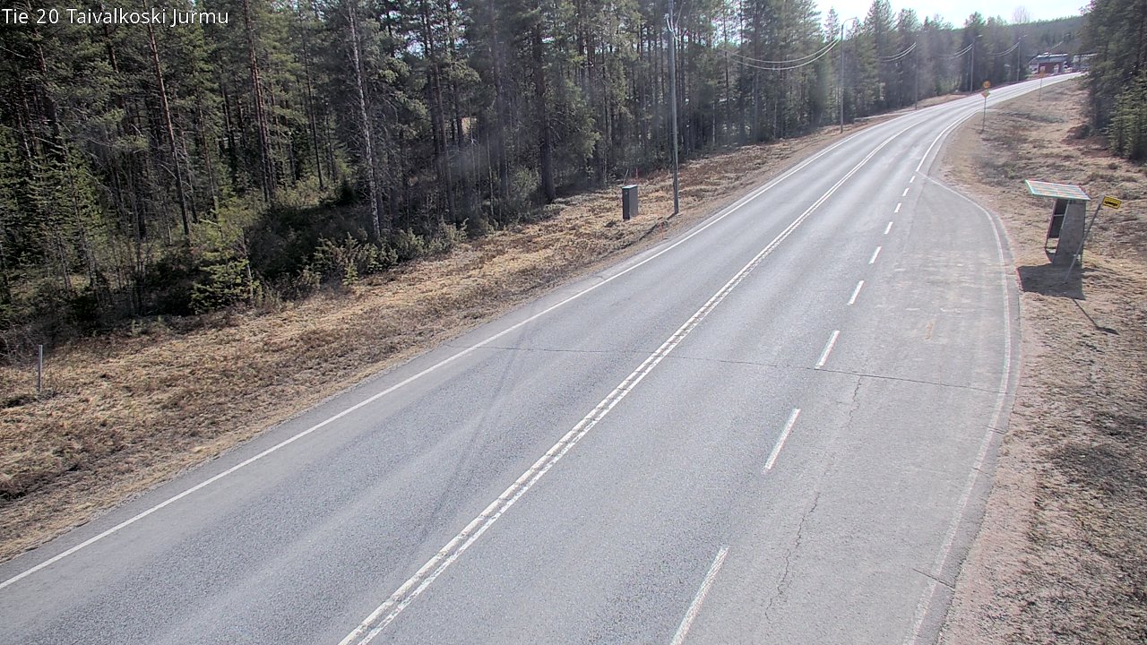 Weather Camera Image Väg 20 Taivalkoski, Jurmu, Taivalkoski, Pohjois-Pohjanmaa