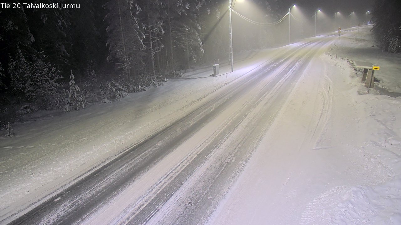 Weather Camera Image Väg 20 Taivalkoski, Jurmu, Taivalkoski, Pohjois-Pohjanmaa