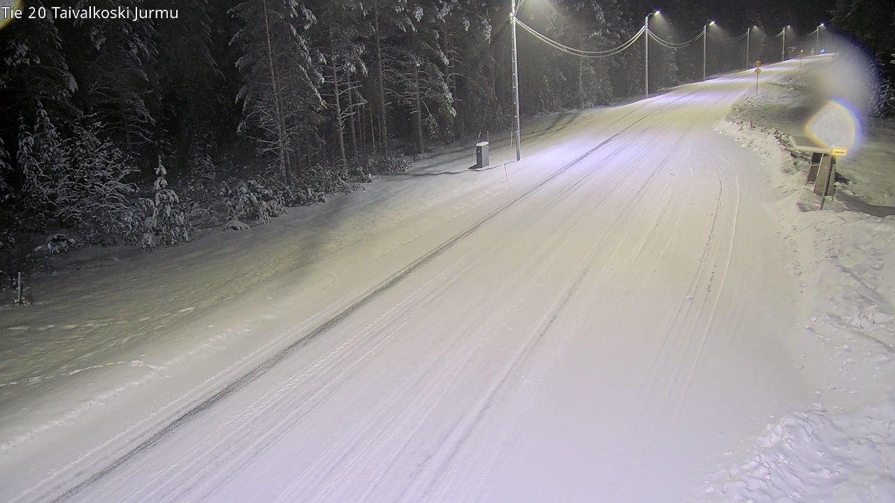 Weather Camera Image Road 20 Taivalkoski, Jurmu, Taivalkoski, Pohjois-Pohjanmaa