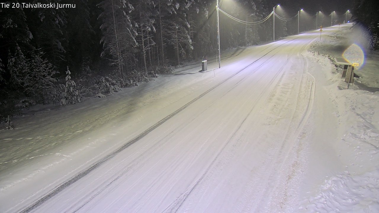 Weather Camera Image Road 20 Taivalkoski, Jurmu, Taivalkoski, Pohjois-Pohjanmaa