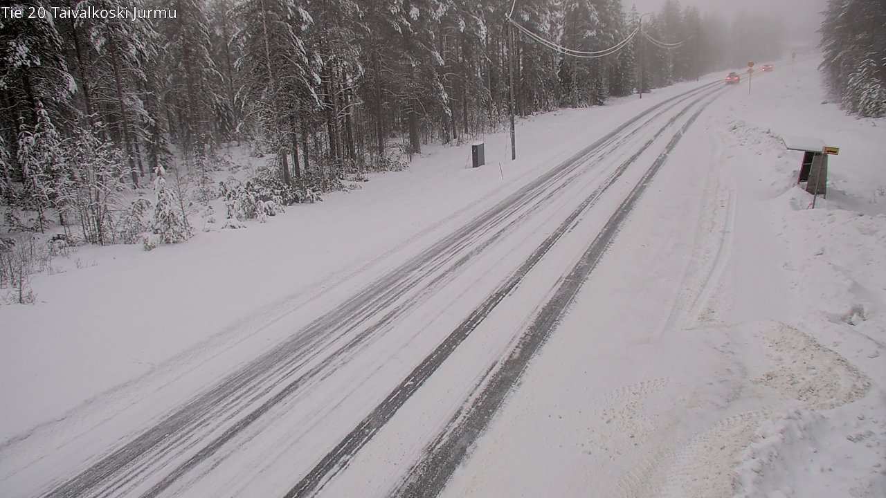 Weather Camera Image Road 20 Taivalkoski, Jurmu, Taivalkoski, Pohjois-Pohjanmaa