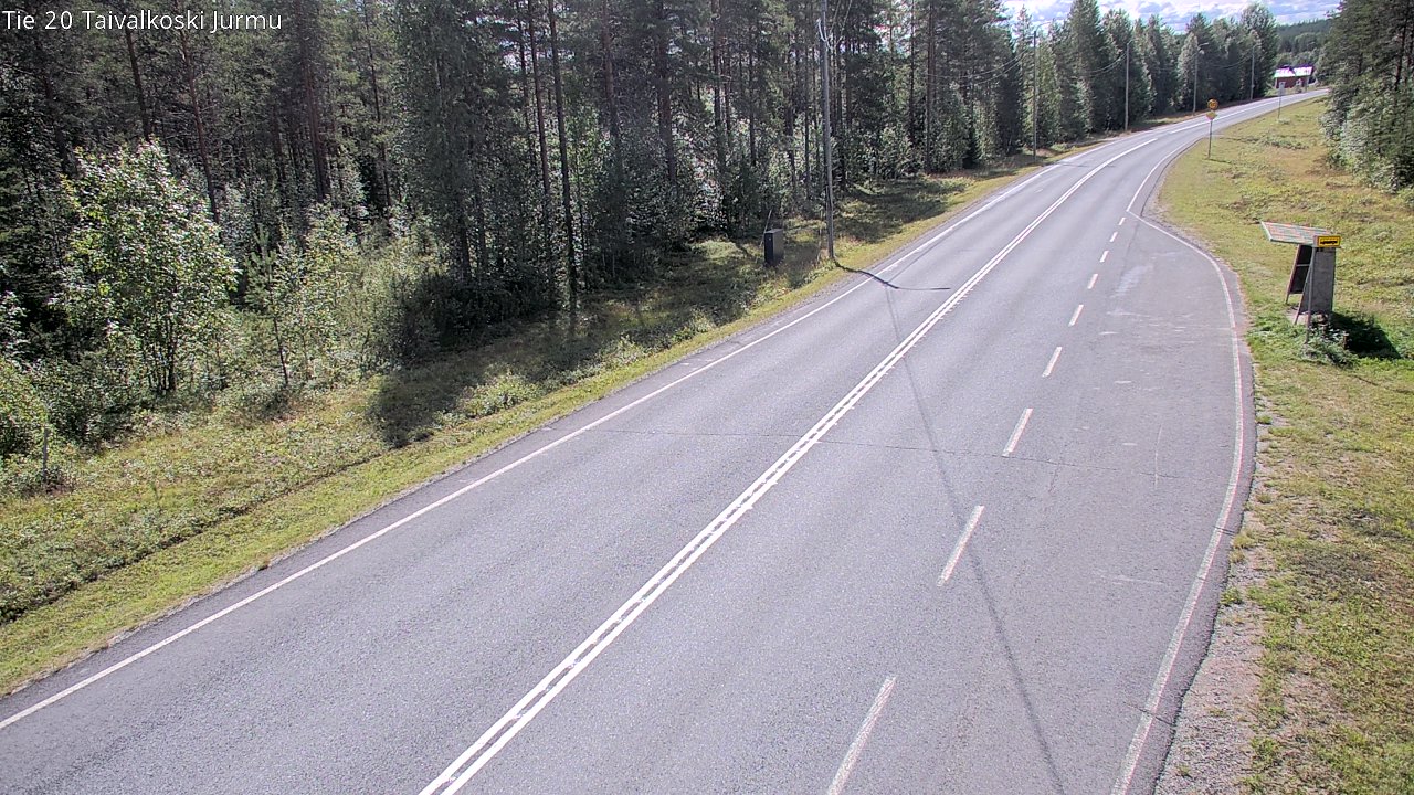Weather Camera Image Väg 20 Taivalkoski, Jurmu, Taivalkoski, Pohjois-Pohjanmaa