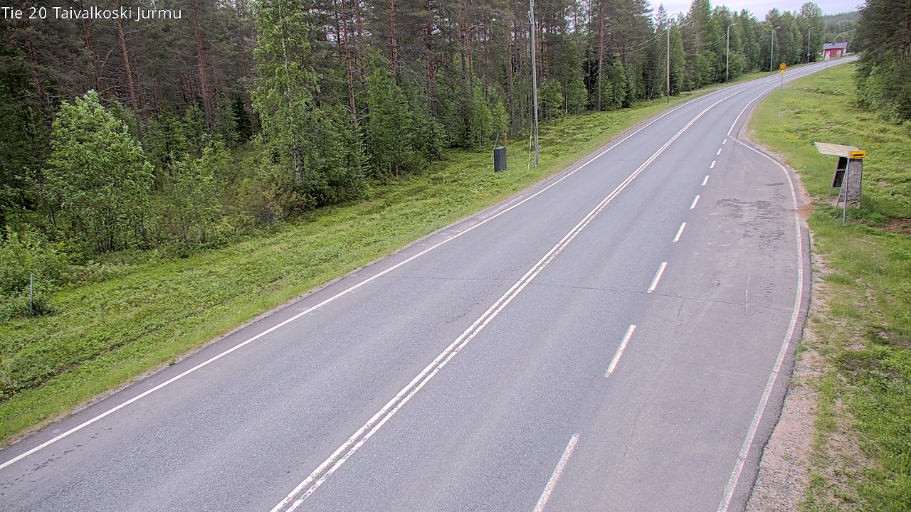 Weather Camera Image Väg 20 Taivalkoski, Jurmu, Taivalkoski, Pohjois-Pohjanmaa