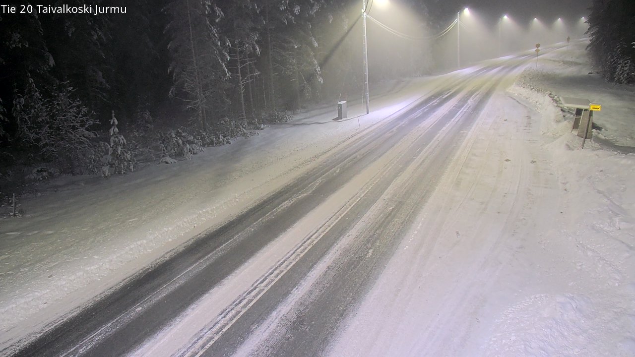 Weather Camera Image Väg 20 Taivalkoski, Jurmu, Taivalkoski, Pohjois-Pohjanmaa