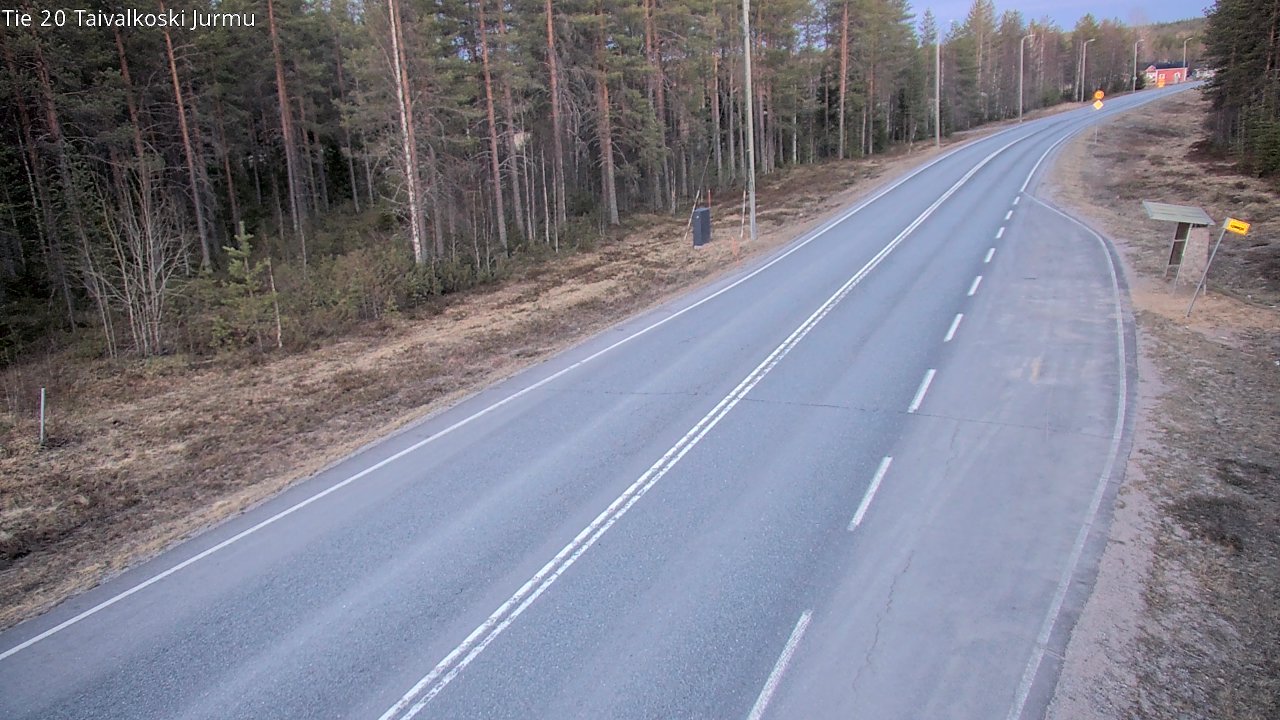 Weather Camera Image Väg 20 Taivalkoski, Jurmu, Taivalkoski, Pohjois-Pohjanmaa