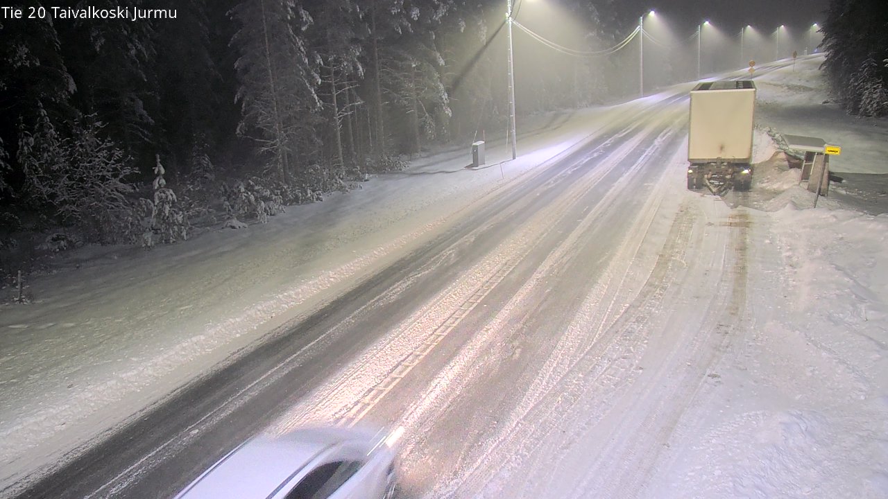 Weather Camera Image Väg 20 Taivalkoski, Jurmu, Taivalkoski, Pohjois-Pohjanmaa