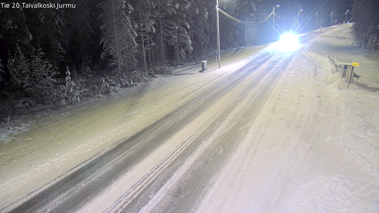 Weather Camera Image Väg 20 Taivalkoski, Jurmu, Taivalkoski, Pohjois-Pohjanmaa