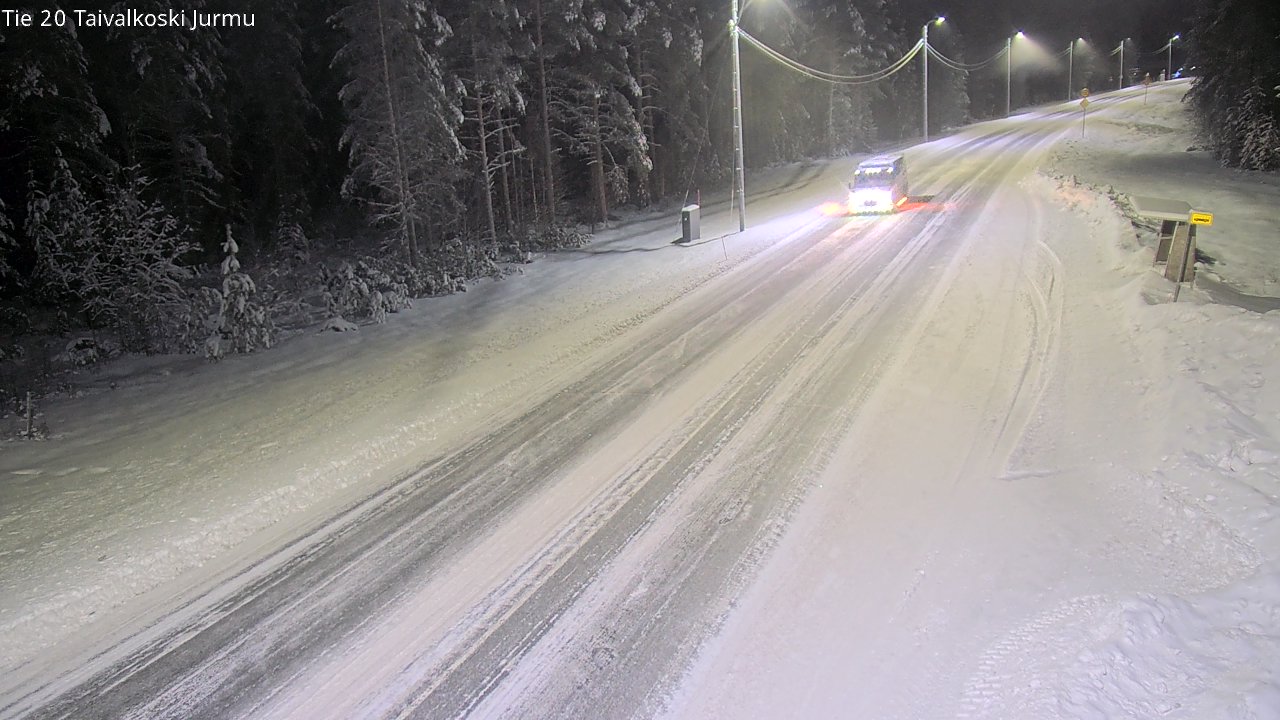 Weather Camera Image Väg 20 Taivalkoski, Jurmu, Taivalkoski, Pohjois-Pohjanmaa