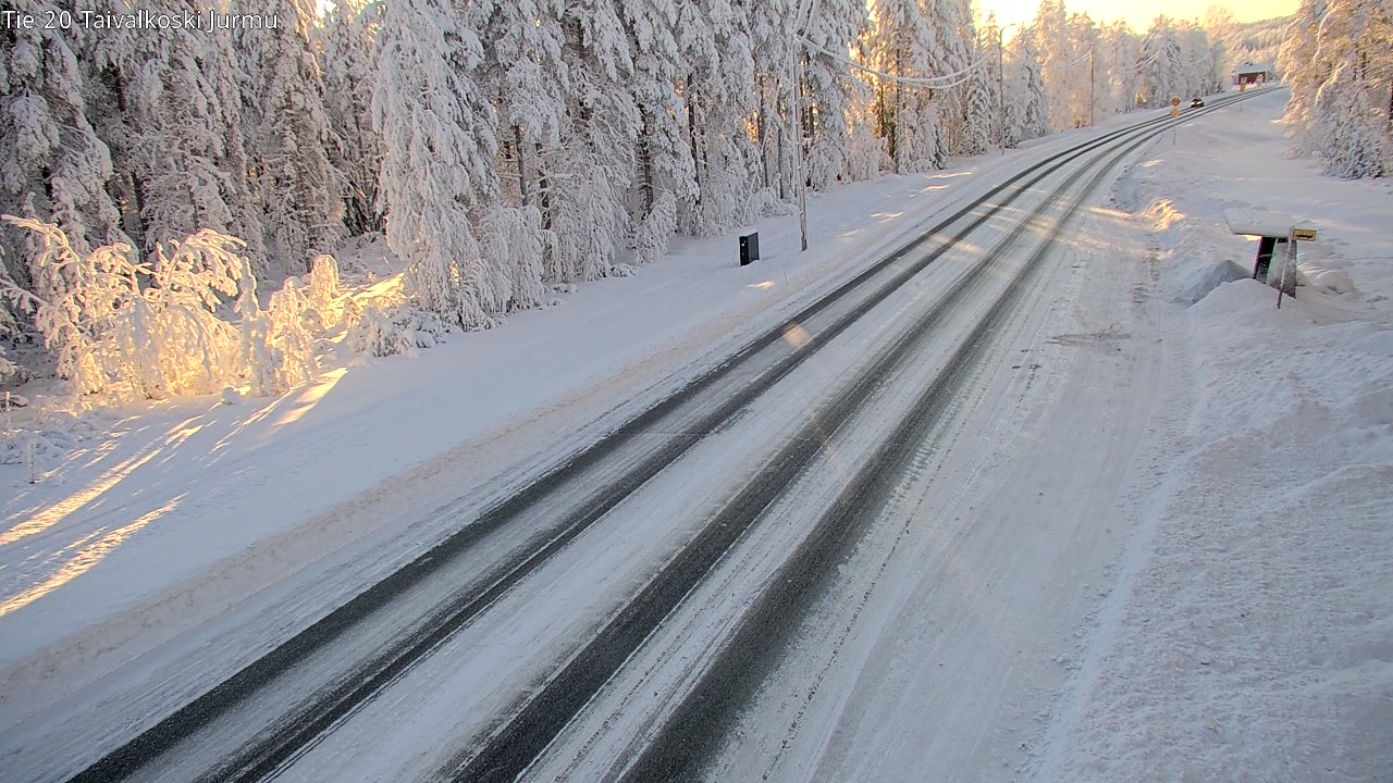 Weather Camera Image Road 20 Taivalkoski, Jurmu, Taivalkoski, Pohjois-Pohjanmaa