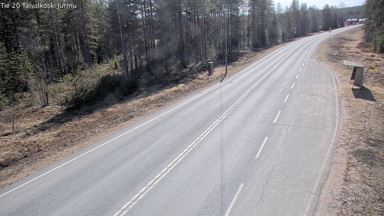 Weather Camera Image Väg 20 Taivalkoski, Jurmu, Taivalkoski, Pohjois-Pohjanmaa