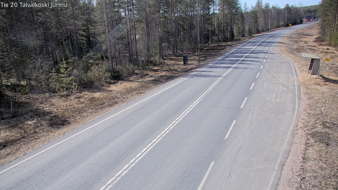 Weather Camera Image Väg 20 Taivalkoski, Jurmu, Taivalkoski, Pohjois-Pohjanmaa