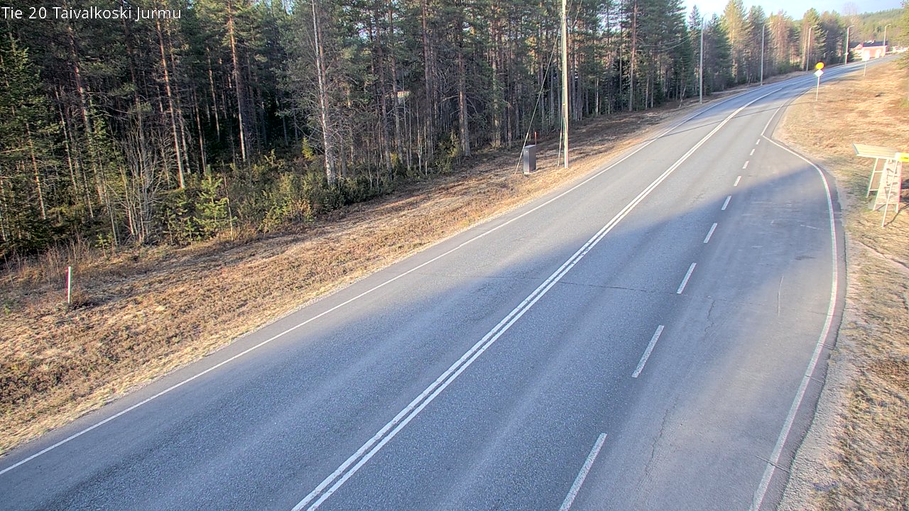 Weather Camera Image Road 20 Taivalkoski, Jurmu, Taivalkoski, Pohjois-Pohjanmaa