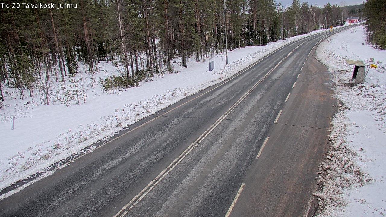 Weather Camera Image Väg 20 Taivalkoski, Jurmu, Taivalkoski, Pohjois-Pohjanmaa
