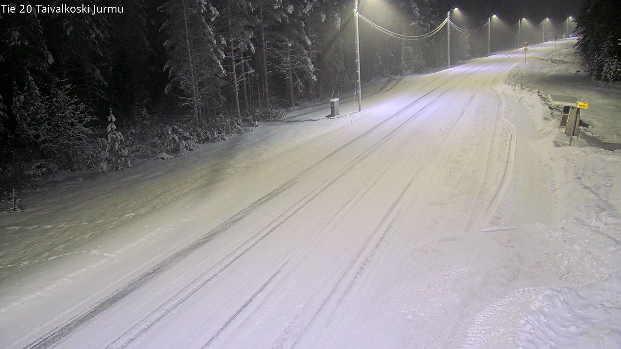 Weather Camera Image Road 20 Taivalkoski, Jurmu, Taivalkoski, Pohjois-Pohjanmaa