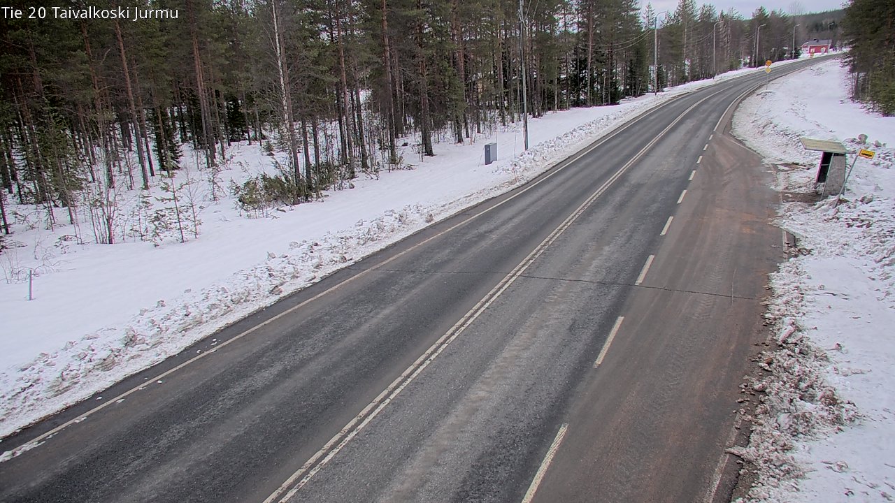 Weather Camera Image Road 20 Taivalkoski, Jurmu, Taivalkoski, Pohjois-Pohjanmaa