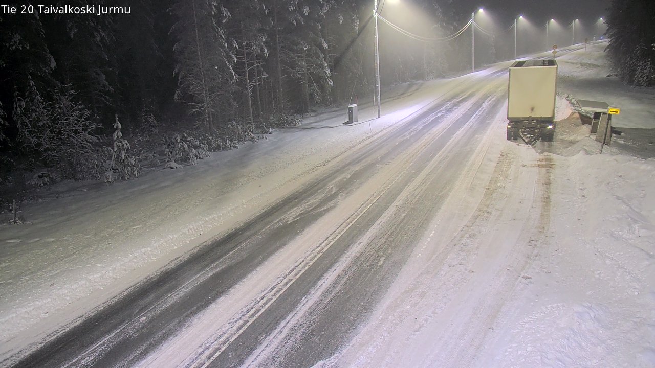 Weather Camera Image Väg 20 Taivalkoski, Jurmu, Taivalkoski, Pohjois-Pohjanmaa