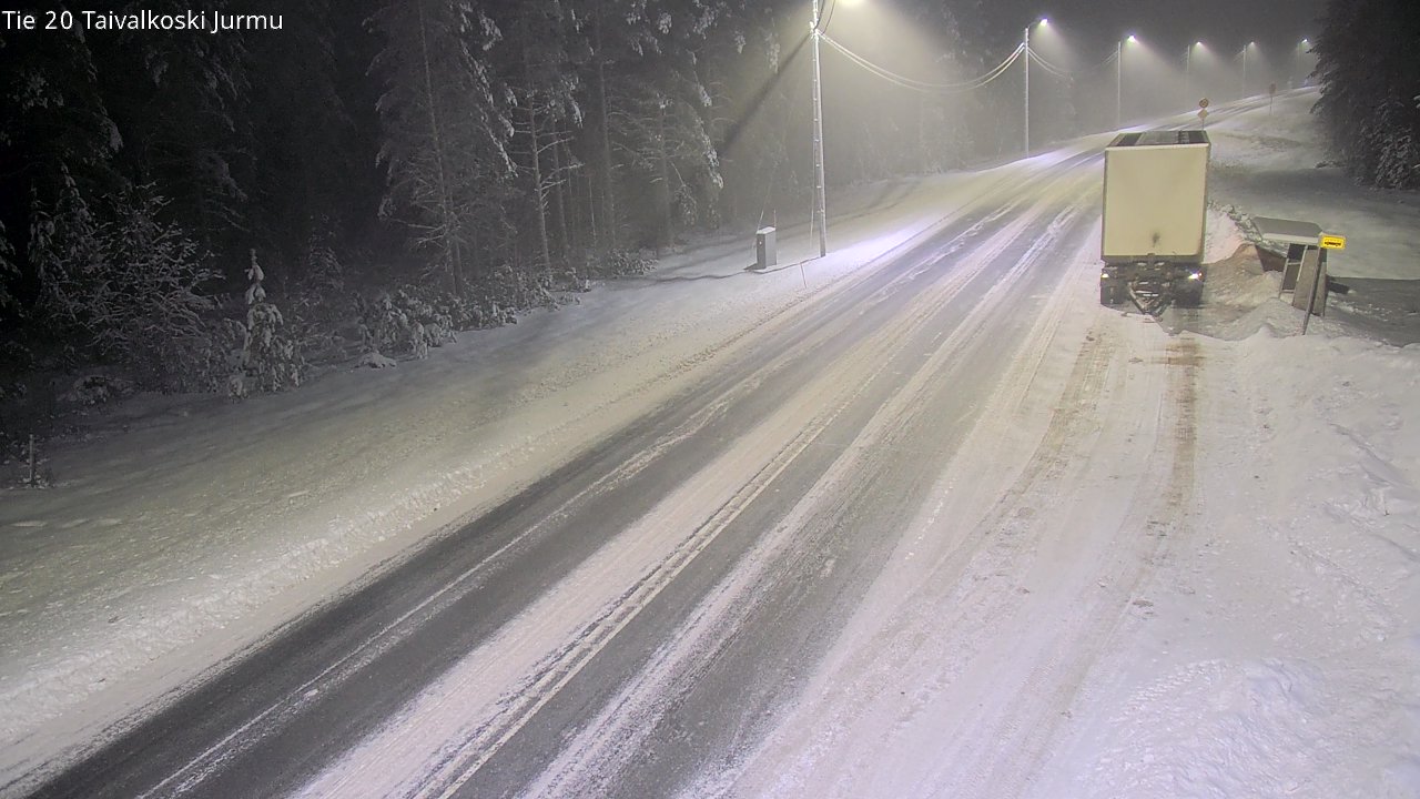 Weather Camera Image Väg 20 Taivalkoski, Jurmu, Taivalkoski, Pohjois-Pohjanmaa