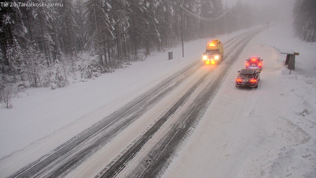 Weather Camera Image Väg 20 Taivalkoski, Jurmu, Taivalkoski, Pohjois-Pohjanmaa