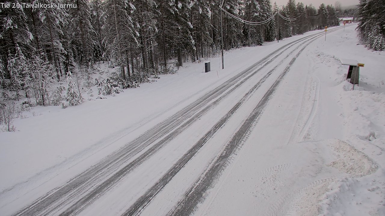Weather Camera Image Road 20 Taivalkoski, Jurmu, Taivalkoski, Pohjois-Pohjanmaa