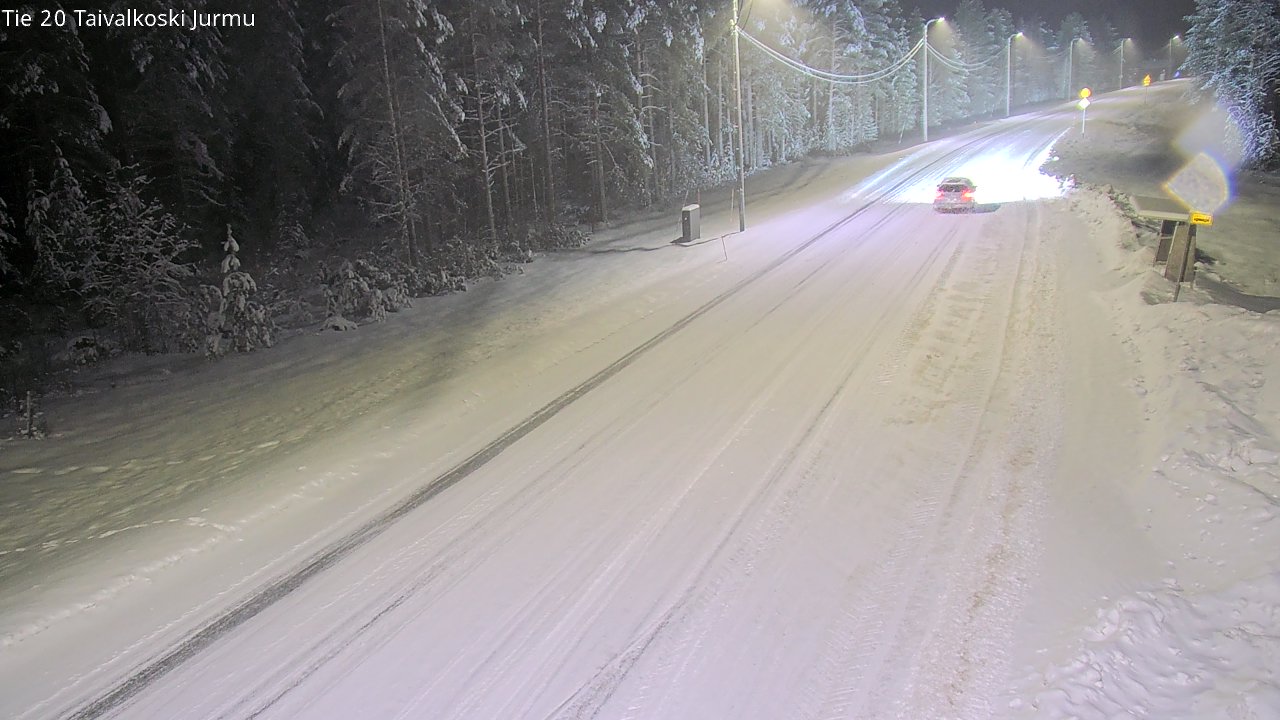 Weather Camera Image Road 20 Taivalkoski, Jurmu, Taivalkoski, Pohjois-Pohjanmaa