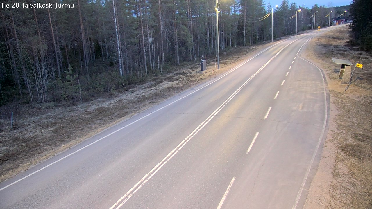Weather Camera Image Väg 20 Taivalkoski, Jurmu, Taivalkoski, Pohjois-Pohjanmaa