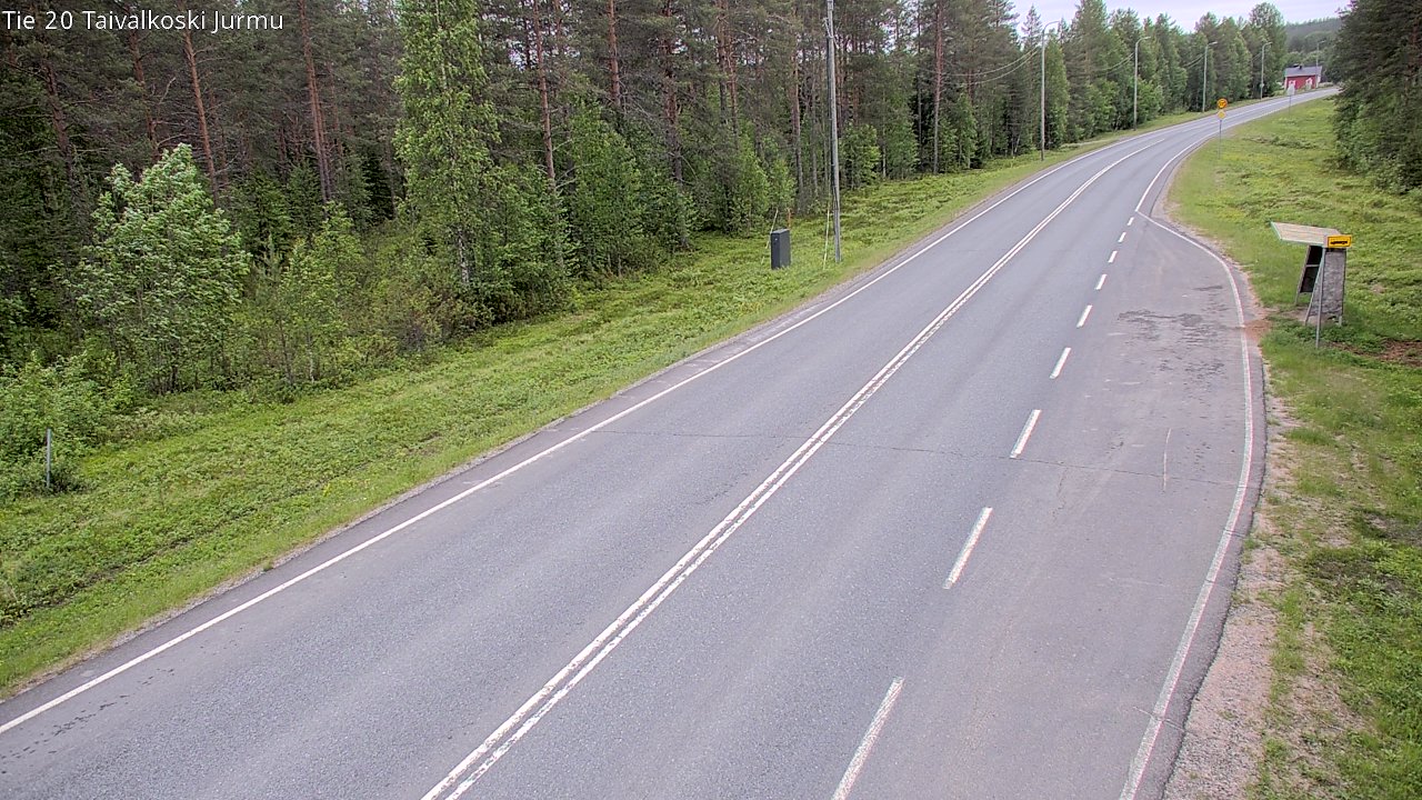 Weather Camera Image Väg 20 Taivalkoski, Jurmu, Taivalkoski, Pohjois-Pohjanmaa