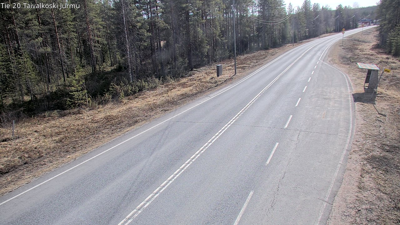 Weather Camera Image Väg 20 Taivalkoski, Jurmu, Taivalkoski, Pohjois-Pohjanmaa