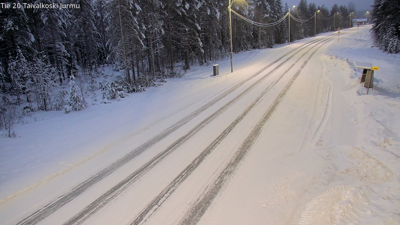 Weather Camera Image Road 20 Taivalkoski, Jurmu, Taivalkoski, Pohjois-Pohjanmaa