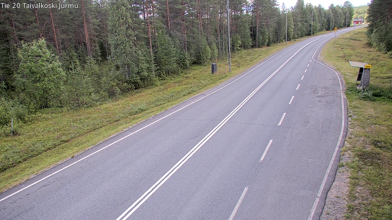 Weather Camera Image Väg 20 Taivalkoski, Jurmu, Taivalkoski, Pohjois-Pohjanmaa