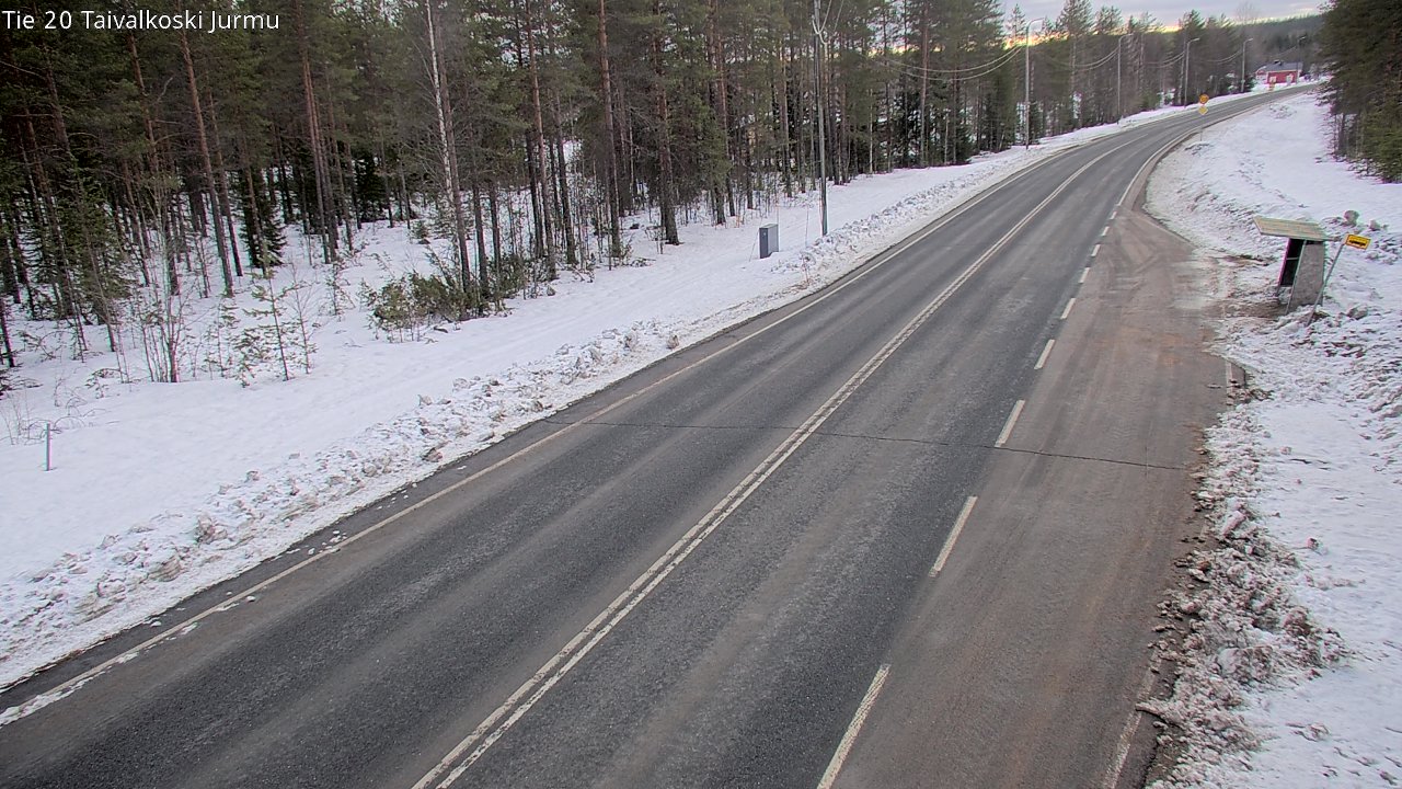 Weather Camera Image Väg 20 Taivalkoski, Jurmu, Taivalkoski, Pohjois-Pohjanmaa